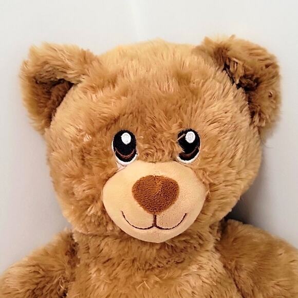 Build A Bear Happy Birthday Bear Light Brown w/Blue Paws and the B-A-B Logo - Picture 4 of 12
